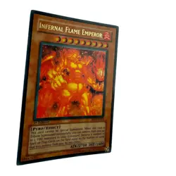 Yugioh CCG Collectable 1996 Konami Infernal Flame Emperor 1st Edition - Image 2