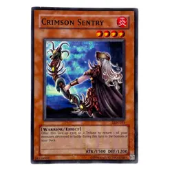 Yugioh Konami CCG Collectable 1996 Crimson Sentry - Image 1