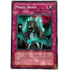 Yugioh CCG Collectable 1996 Konami Magic Drain - Image 1