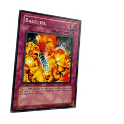 Yugioh CCG Collectable 1996 Konami Backfire Card - Image 2