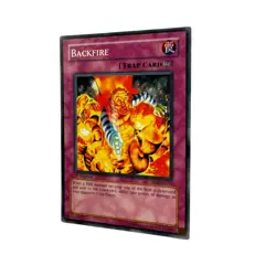 Yugioh CCG Collectable 1996 Konami Backfire Card - Image 3