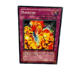 Yugioh CCG Collectable 1996 Konami Backfire Card - Image 5