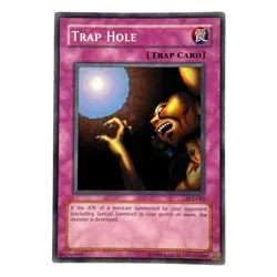 Yugioh 1996 Konami CCG Collectable Trap Hole - Image 1