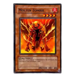 Yugioh Konami CCG Collectable 1996 Molten Zombie - Image 1