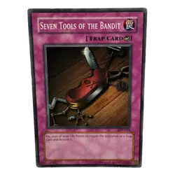 Yugioh 1996 Konami CCG Collectable Seven Tools Of The Bandit - Image 5