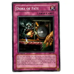 Yugioh CCG Collectable 1996 Konami Trap Card Dora Of Fate - Image 1