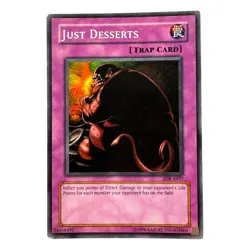 Yugioh 1996 Konami CCG Collectable Just Deserts Card - Image 1