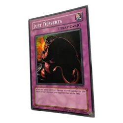 Yugioh 1996 Konami CCG Collectable Just Deserts Card - Image 3