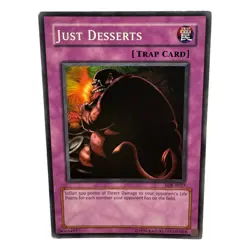 Yugioh 1996 Konami CCG Collectable Just Deserts Card - Image 5