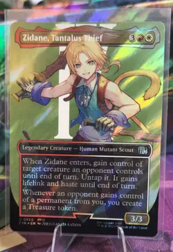 Zidane, Tantalus Thief (Borderless) (Surge Foil) Final Fantasy Foil - Image 1