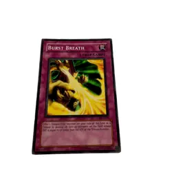 Yugioh CCG Collectable 1996 Konami Trap Card Burst Breath - Image 4