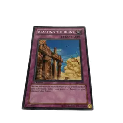 Yugioh CCG Collectable 1996 Konami Trap Card Blasting The Ruins card - Image 4