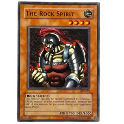Yugioh CCG Collectable 1996 Konami The Rock Spirit Card - Image 1