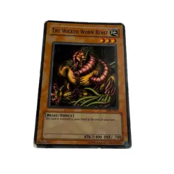 Yugioh CCG Collectable 1996 Konami The Wicked Worm Beast Card CCG Card - Image 4