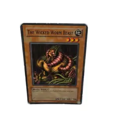 Yugioh CCG Collectable 1996 Konami The Wicked Worm Beast Card CCG Card - Image 5