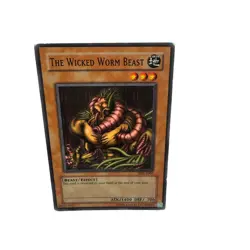 Yugioh CCG Collectable 1996 Konami The Wicked Worm Beast Card - Image 5