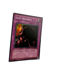 Yugioh CCG Collectable 1996 Konami Trap Card Just Desserts - Image 2