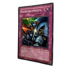 Yugioh CCG Collectable 1996 Konami Trap Card Reinforcements Card - Image 3