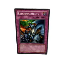 Yugioh CCG Collectable 1996 Konami Trap Card Reinforcements Card - Image 5