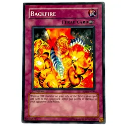 Yugioh CCG Collectable 1996 Konami BackFire - Image 1
