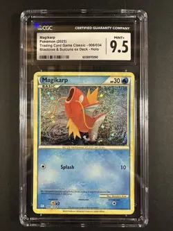 Magikarp 006/034 Trading Card Game Classic Holo CGC 9 Pokemon - Image 1