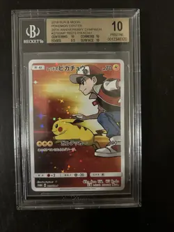 2018 RED'S PIKACHU BGS 10 - Pokemon Center 20th Anniversary Promo Card 270/SM-P - Image 1