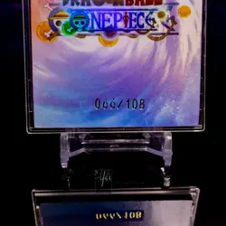Uta MAX Card Serial #/108 Dragon Ball One Piece Crossover Ice Holo Foil Waifu - Image 5