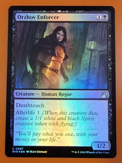 1x Orzhov Enforcer | FOIL | Ravnica Remastered | MTG Magic Cards - Image 1