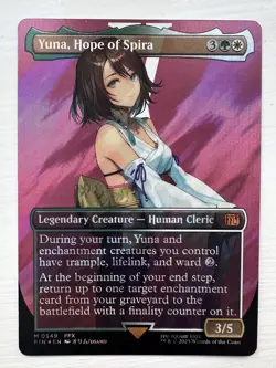 Yuna, Hope of Spira (Surge FOIL) - NM - Magic the Gathering (MTG) - FIN #549 - Image 1
