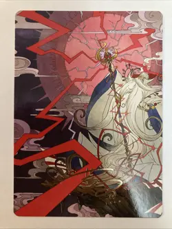 Summon: Esper Ramuh Art Series 40/53 Gold Signature Magic the Gathering/MTG - Image 1