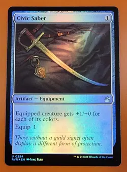 1x Civic Saber | FOIL | Ravnica Remastered | MTG Magic Cards - Image 1