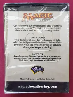 Magic The Gathering ONSLAUGHT IVORY DOOM New Sealed Theme Deck MTG - Image 2