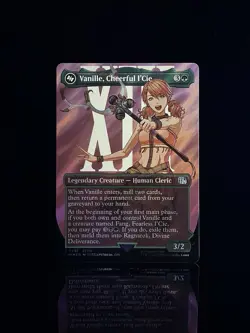 Vanille, Cheerful I'Cie #0537 FIN U (Borderless) (SURGE FOIL) MTG Final Fantasy - Image 1