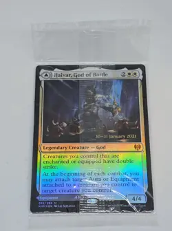 Halvar, God Of Battle - Sword Of The Realms ✨ Sealed Prerelease Foil ✨ Magic MTG - Image 1