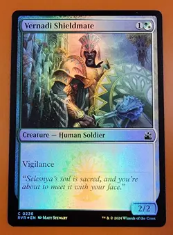 1x Vernadi Shieldmate | FOIL | Ravnica Remastered | MTG Magic Cards - Image 1