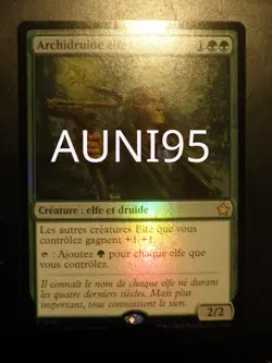mtg magic foundations Elvish Archdruid FOIL FRENCH vf fr Archidruide elfe - Image 1