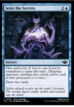 Seize the Secrets, Outlaws of Thunder Junction, Near Mint x 1 MTG - Image 1