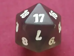 Magic The Gathering PREMIUM DECK SERIES GRAVEBORN GREY D20 SPINDOWN DICE DIE MTG - Image 2