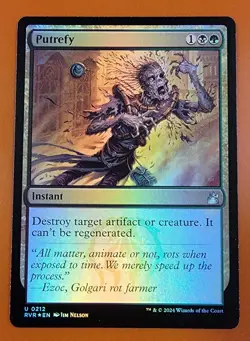 1x Putrefy | FOIL | Ravnica Remastered | MTG Magic Cards - Image 1