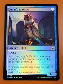 1x Judge's Familiar | FOIL | Ravnica Remastered | MTG Magic Cards - Image 1
