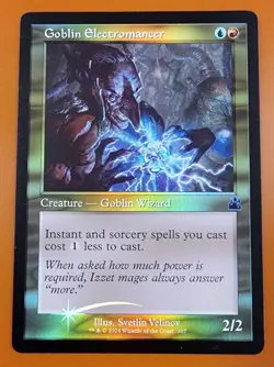 1x Goblin Electromancer | FOIL Retro | Ravnica Remastered | MTG Magic Cards - Image 1