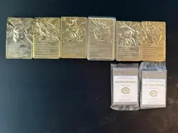 Complete Set of 6 1999 Pokemon 23k Gold-Plated Burger King Collectible Cards - Image 2