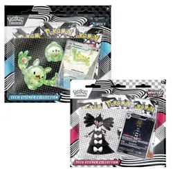 Pokemon Black Bolt and White Flare Tech Sticker Collection Set of 2 - Image 1