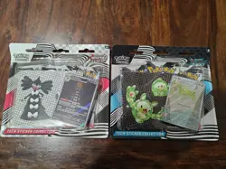 Pokemon Black Bolt and White Flare Tech Sticker Collection Set of 2 - Image 1