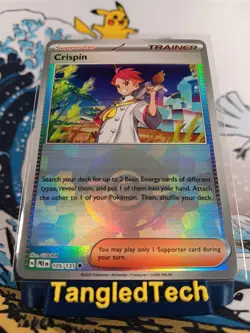 Pokemon Crispin (Poke Ball Pattern) 105/131 Prismatic Evolutions Near Mint - Image 1
