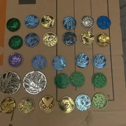 Pokemon Official Collector's Coins Set 29 Piece Including Pikachu, Mew, 25th An - Image 1