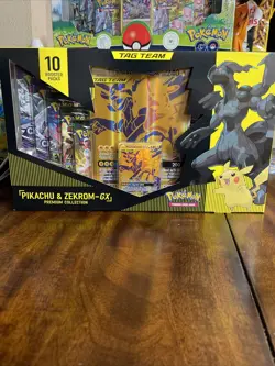 Pokemon TCG Pikachu & Zekrom GX Tag Team Premium Collection New Factory Sealed - Image 3