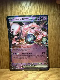 Pokemon TCG: Team Rocket's Mewtwo ex 205 Destined Rivals Promo - Image 1