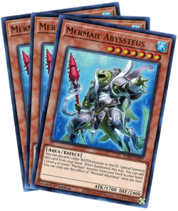 YuGiOh! x3 Mermail Abyssteus RA03-EN007 - Ultra Rare (UR) NM/M - Image 1