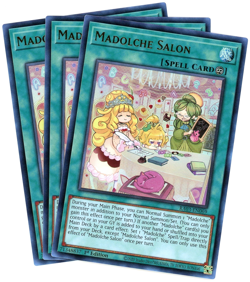 YuGiOh! x3 Madolche Salon RA03-EN069 - Ultra Rare (UR) 1st Edition NM/M - Image 1
